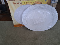 Stoneware Turkey Platter