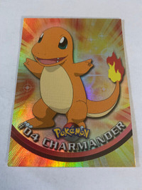 Charmander #04 Pokemon 1999 Topps FOIL Card 1st Printing NM/MT.