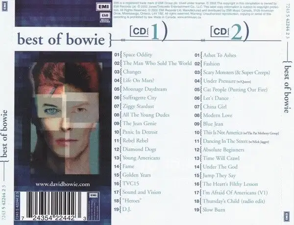 David Bowie - Best of Bowie 2XCD Neuf et Scèllé62863257082497122