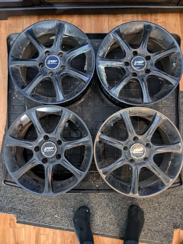 4-16" aftermarket sport edition aluminum rims with sensors  in Tires & Rims in St. John's - Image 2