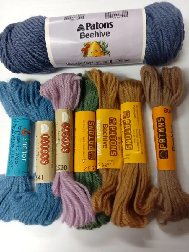 DMC Cotton Perle & wool embroidery yarns, printed canvas in Hobbies & Crafts in Ottawa - Image 6