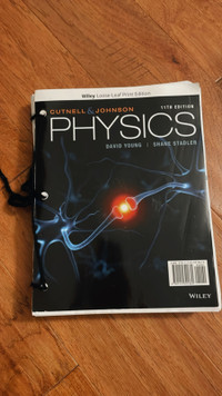 Physics Textbook 11ed WileyPlus Cutnell Johnsen U of M