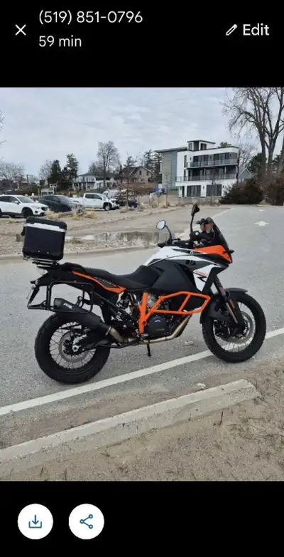 2019 KTM 1090 AR. Ultra Low KM, sparingly used by the first 2 owners. Full Hard Case, Side & Top Box...