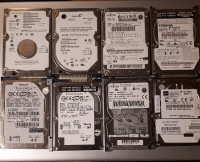 Laptop 2.5" and Desktop 3.5" IDE Hard Drives, 20-100GB
