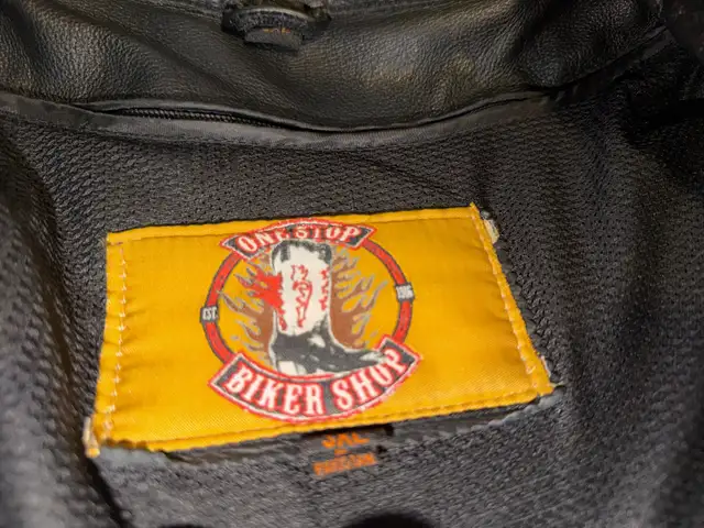 Men’s Black Heavy Duty Leather Jacket 3xl Cafe Racer in Men's in Edmonton - Image 3