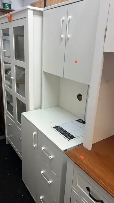 Modern Kitchen Cupboard with Storage Cabinet Hutch, 2 Cabinets, View more