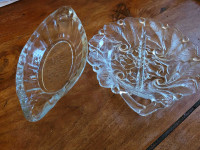 Glass serving dishes