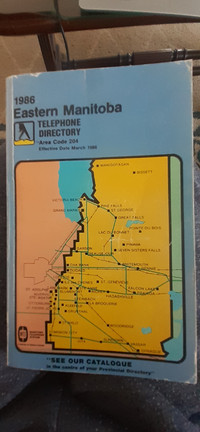 1986 Eastern Manitoba Telephone Directory