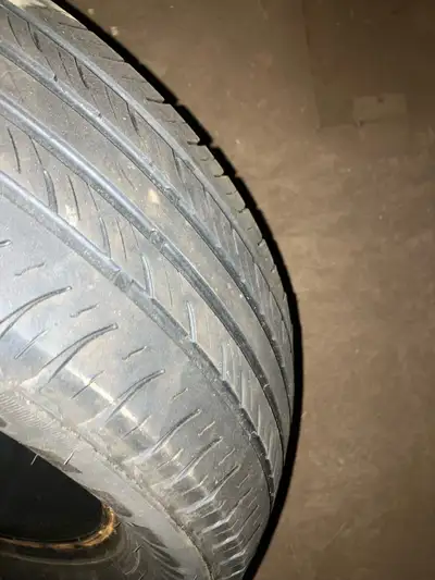 Two winter tires 225/65R17 Have decent tread left. Just taking up space, make an offer (asking $50)...