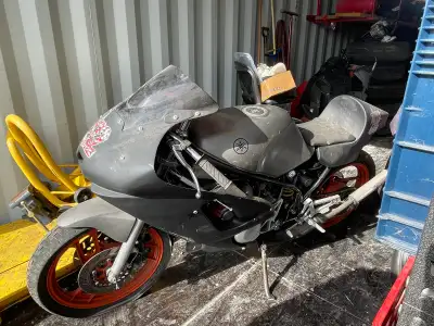 RZ350 two stroke race bike. Highly modified engine. Ran when it was parked 10 years ago
