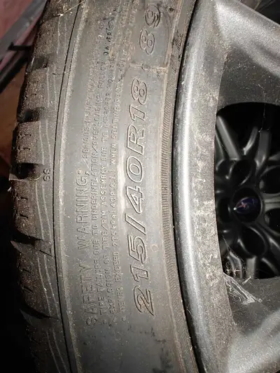 I am selling a set of four Nexen WinGuard Sport 2 winter tires, size 215/40R18, mounted on rims opti...