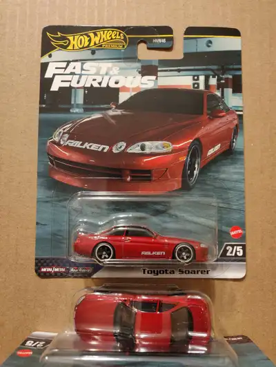 New Hot Wheels Premium Fast and Furious Toyota Soarer Lexus SC300 SC400 1/64 diecast car with Real R...