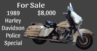 For Sale 1989 Harley Davidson Police Special