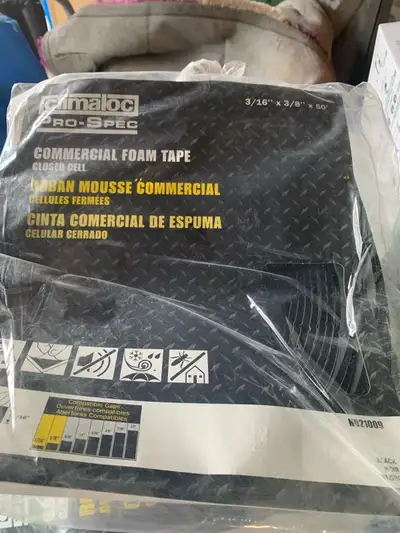 Foam tape never used