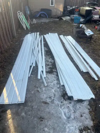 11 pieces of soffit (12 feet) for sale. Comes with some pieces of facia as well. Everything in the p...