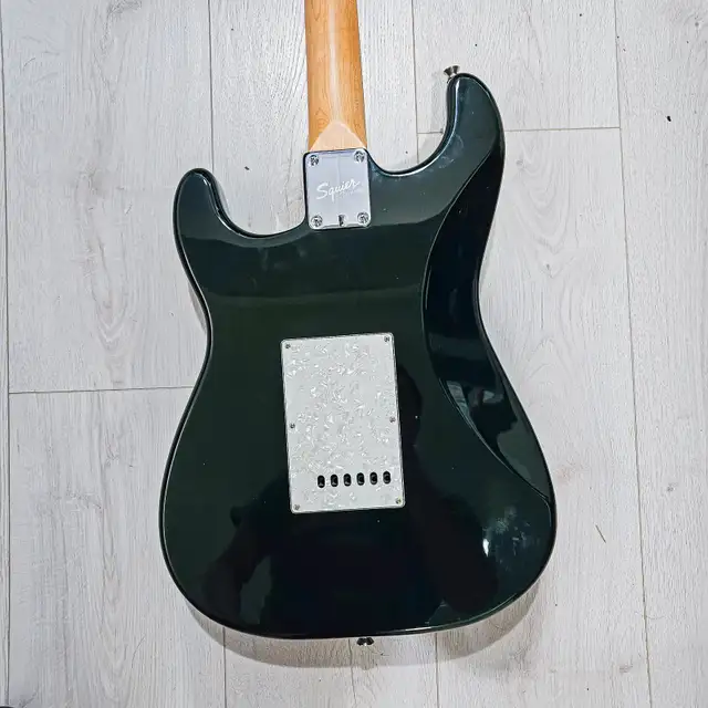 Squire Strat By Fender Electric Guitar Black in Guitars in Edmonton - Image 8