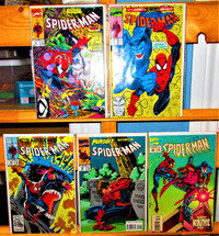 Spider-Man (1990) Lot. 4, 15, 30, 45 & 58 Plus 2 bonus books