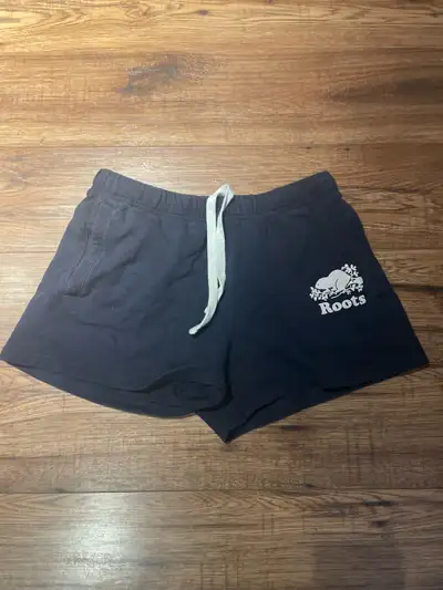 Navy blue sweat shorts size large, View more