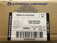 6 Pack 4" Retrofit Lithonia Lighting 4BEMW LED 30K LED Downlight