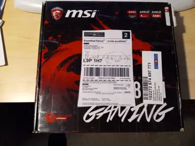 Gaming board tested and ready to build into a good, bargain priced system. MSI A68HM board and A8-76...