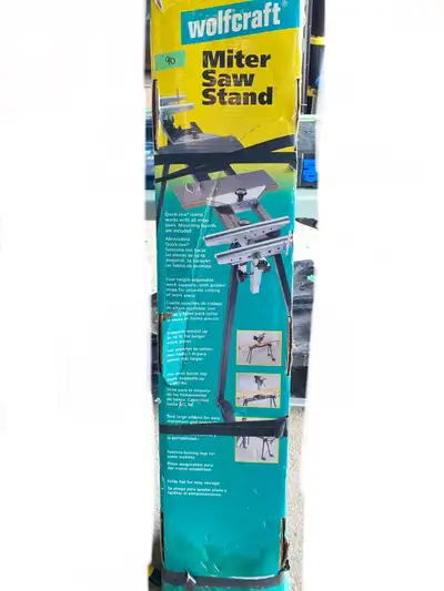 Wolfcraft Mitre Saw Stand Universal Clamp Height Adjustable New, View more