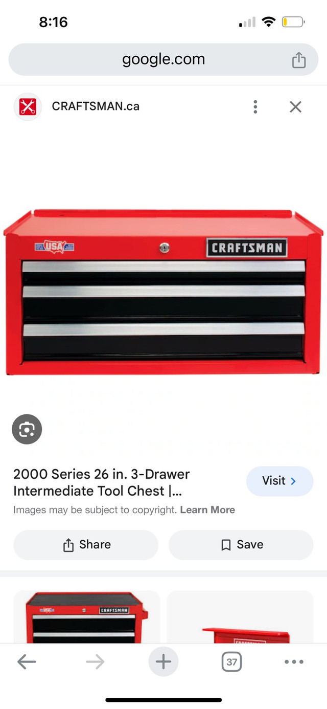 ISO craftsman 26” 3 drawer intermediate tool box in Tool Storage & Benches in Oakville / Halton Region