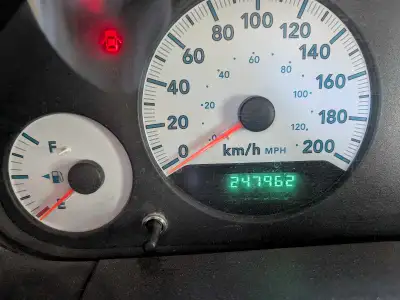 247962km Some work done. Small power steering leak.