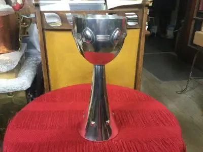 German WMF Art Nouveau/Secessionist Silver  Plated Goblet, 1906, View more