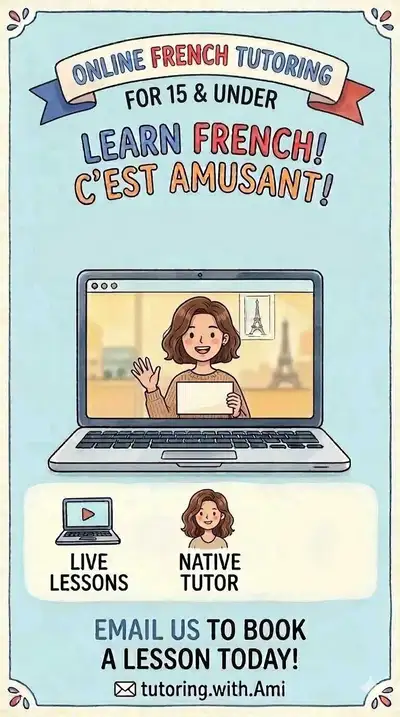 French tutoring for kids 12 & under!, View more