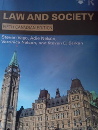 law and society fifth Canadian Ed text book