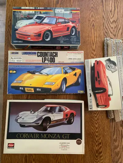 Four different models to build. I’ve had them for years- time to purge! Make me an offer.