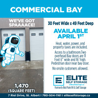 COMMERCIAL BAY FOR RENT