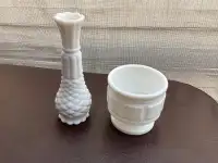 Vases /  jardinière Milk glass