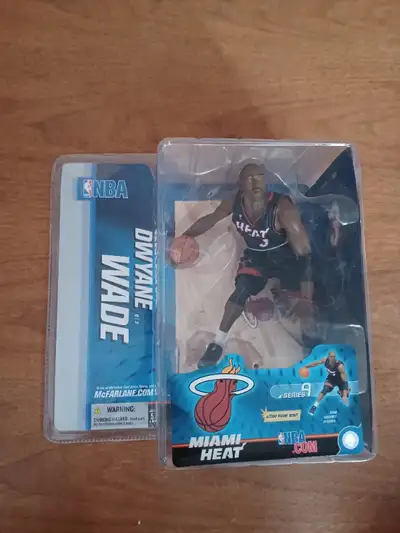 Dwayne Wade Miami Heat Basketball Figure 2005 MOC Never been opened. The packaging is in excellent c...