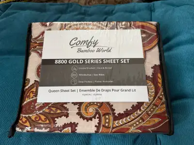 Comfy Bamboo World Queen Sheet Set, View more