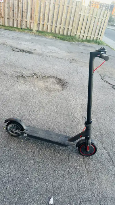 xiaomi electric scooter Comes with charger Very lightly used Front wheel is flat, but you can easily...