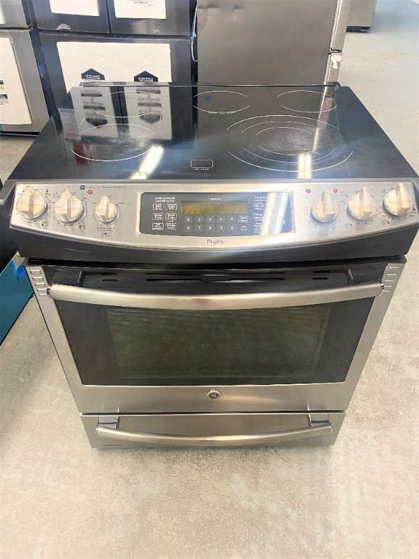 Poêle Cuisinière encastrable Stainless GE SlideIn Stove Range