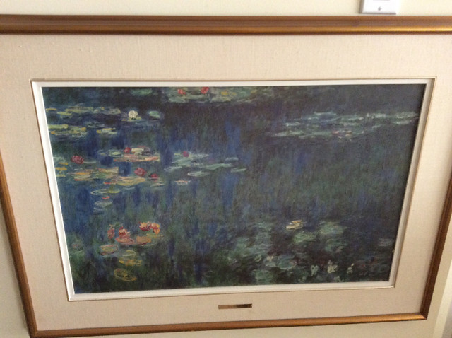 Oil painting - Monet's "water lilies" dans Art et objets de collection  à Ville de Montréal