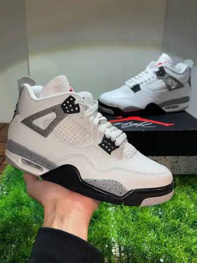 Size 9 - Air Jordan 4 White Cement (2025), View more