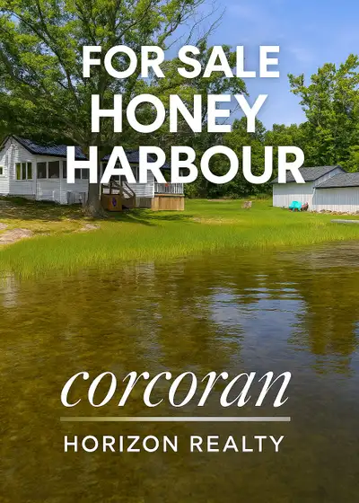 Another Look at Cottage Perfection For Sale in Honey Harbour: This charming 2-bed, 1-bath waterfront...