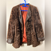 Vintage real fur vest