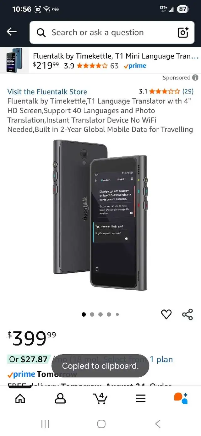 Timekettle T1 Language Translator64208546460289121