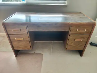 MOVING SALE ★★SOLID WOOD DESK WITH 5-DRAWER★★, View more