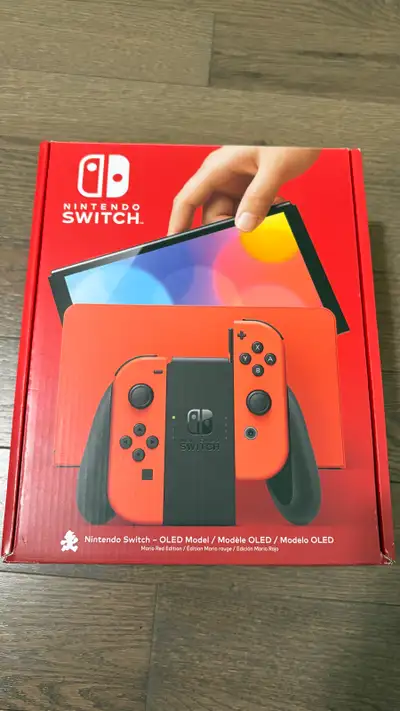 Nintendo switch OLED Mario Red edition , View more