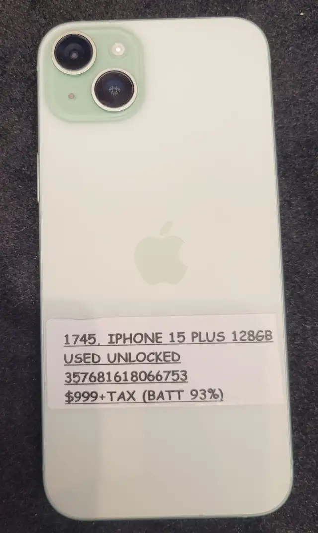 SALE - “IPHONE 15 PLUS”  92% battery health  in Cell Phones in Ottawa - Image 4