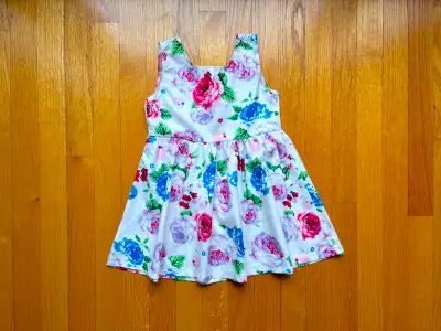 4T White Floral Dress, View more