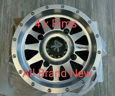 Traxion X-5 Wheels 14" Rims.. For Polaris RZR.. Factory 6+1 Offset.. 4/156 Bolt Pattern.. Brand New...