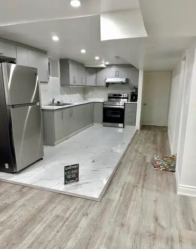 2 Bed 1 Bath Spacious Basement with Separate entrance and parking available from July 1st.