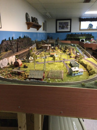 Ho model train layout