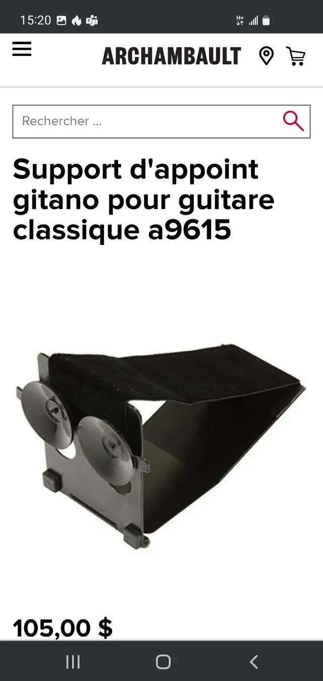 Support d'appoint gitano pour guitare classique a9615 in Guitars in City of Montréal - Image 3
